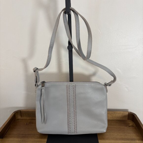 The Sak Briar Light Gray Leather Crossbody - Picture 4 of 10